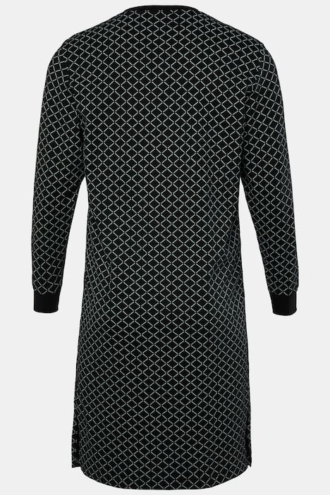 Chemise de nuit, uni, manches longues, jusqu'au 8 XL