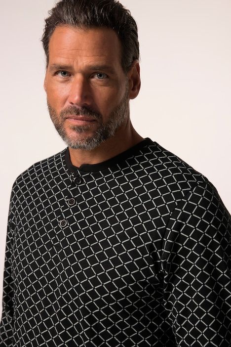 Chemise de nuit, uni, manches longues, jusqu'au 8 XL