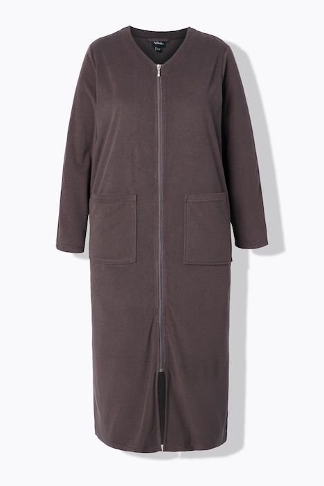 Peignoir en tissu éponge, doux et confortable - fermeture à glissière à double sens