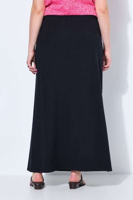 Jupe, longueur maxi, jersey, ceinture élastiquée