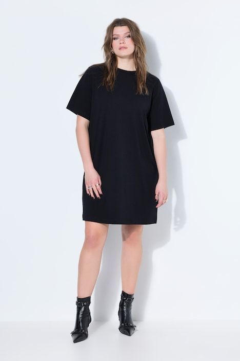 T-shirt oversized ultra-long à col rond et manches courtes