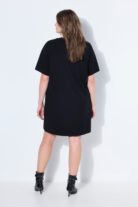 T-shirt oversized ultra-long à col rond et manches courtes