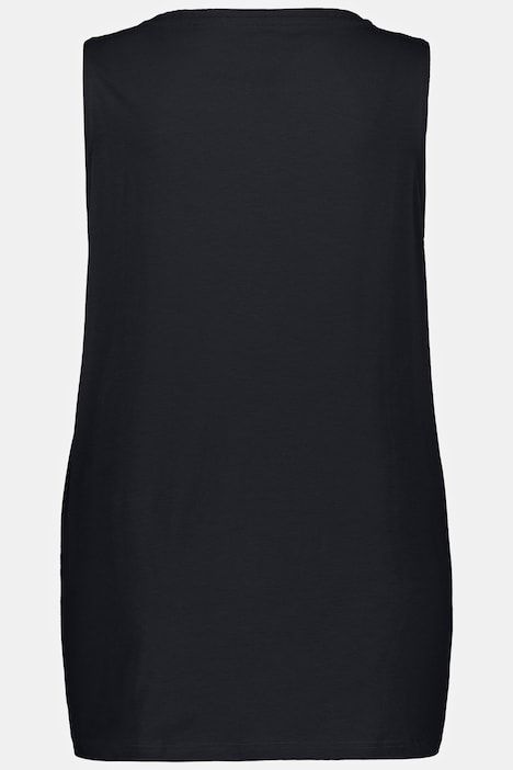 Débardeur à col V, coupe évasée et bretelles larges