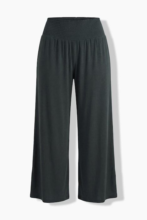 Pantalon Marlene. Jambe large et taille élastique