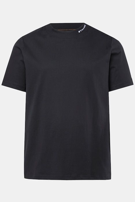 T-shirt à manches courtes, petit col montant. Disponible jusqu'au 8XL.