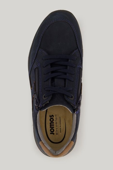 Chaussures basses extra-larges Jomos. Fermetures à glissière. Cuir véritable. Disponibles jusqu'à la pointure 50.