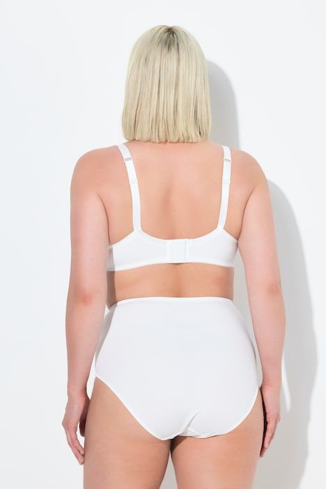 Soutien-gorge à armatures. Motif jacquard. Liserés en dentelle - bonnet C-G