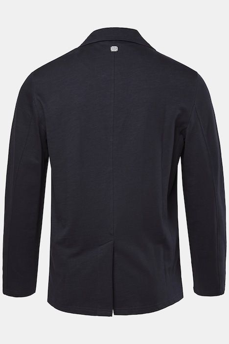 Veston en molleton flammé. Col à revers et poches plaquées