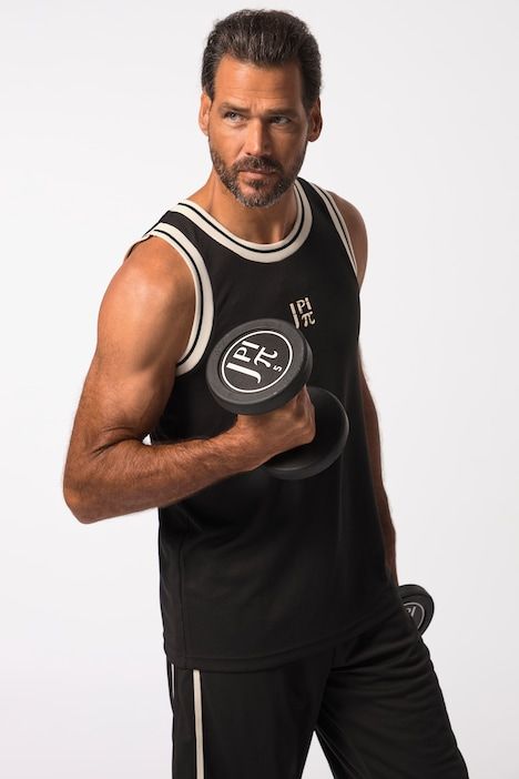 Débardeur, collection Fitness. Imprimé sur la poitrine. Tissu respirant et technologie QuickDry