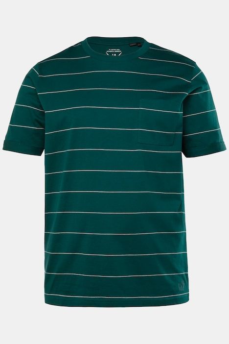 Pyjama court deux pièces, T-shirt rayé et short - jusqu'au 8XL