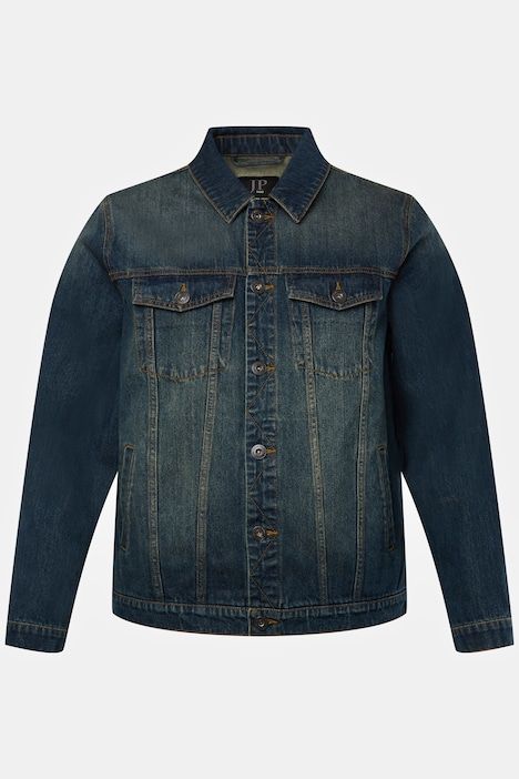 Veste en jean JP 1880, poches poitrine et patte de boutonnage - jusqu'au 8 XL