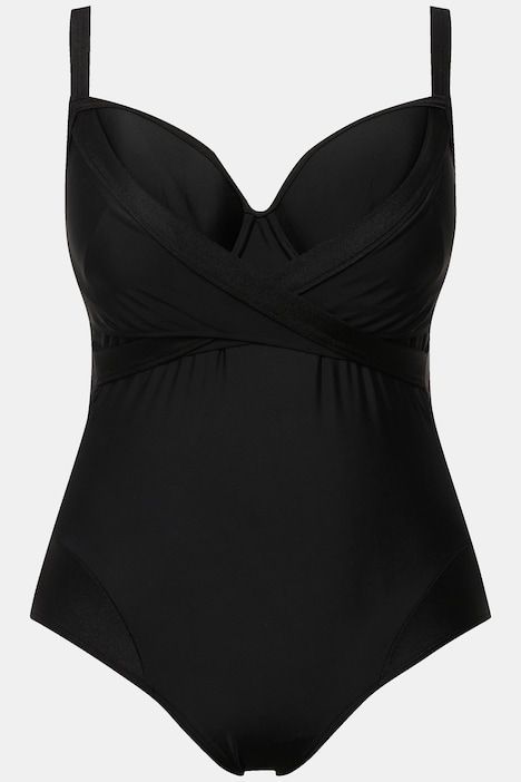 Maillot de bain à bonnets souples. Effet drapé. Armatures