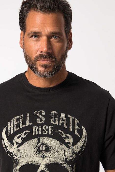 T-shirt, manches mi-hauteur, imprimé sur la poitrine, jusqu'au 8&nbsp;XL