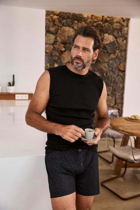 Maillot de corps en jersey côtelé, avec larges bretelles - jusqu'au 8 XL