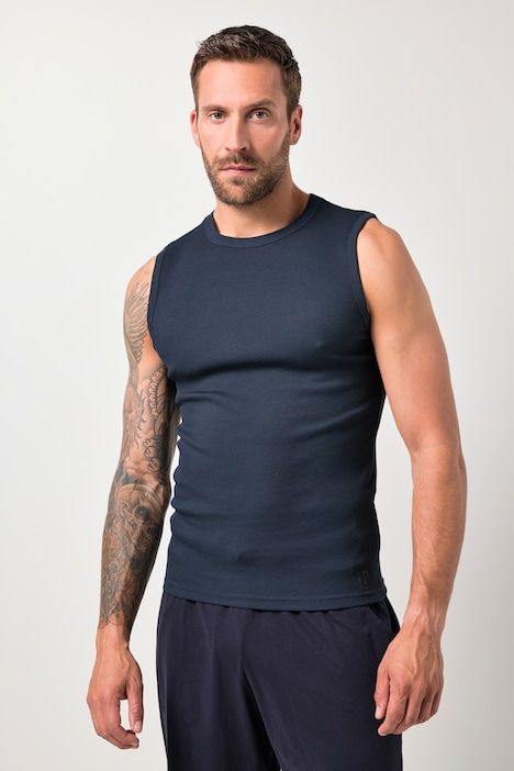 Maillot de corps en jersey côtelé, avec larges bretelles - jusqu'au 8 XL