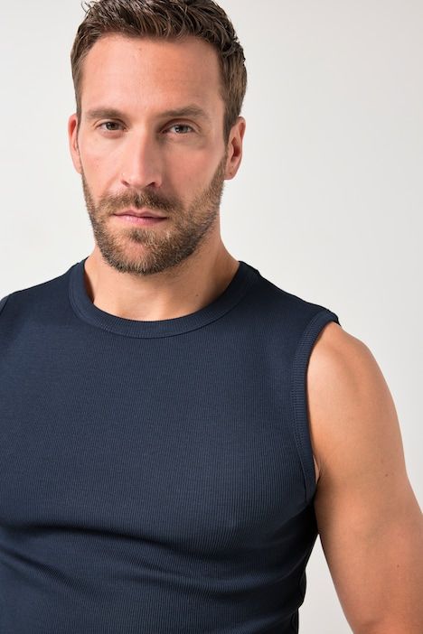 Maillot de corps en jersey côtelé, avec larges bretelles - jusqu'au 8 XL