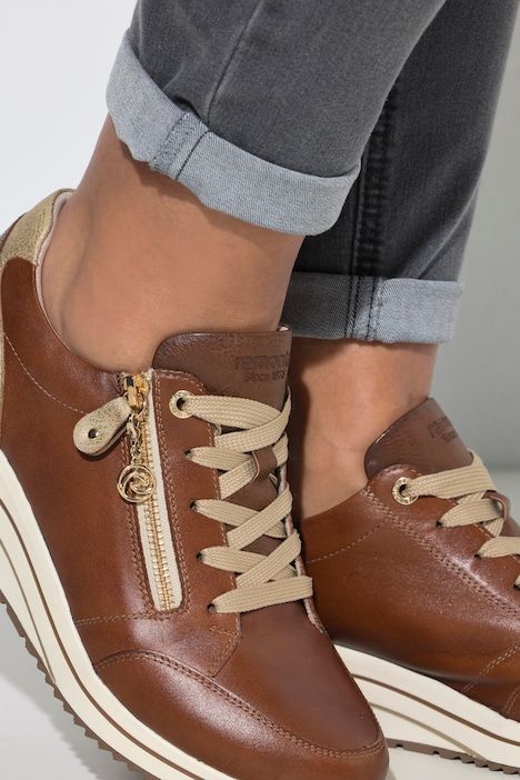 Sneakers en cuir Remonte, fermeture zippée - largeur H