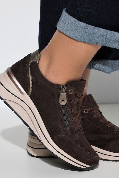 Sneakers en cuir Remonte, fermeture zippée - largeur H