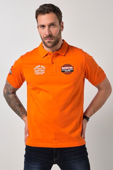 Polo JP 1880 à manches courtes, avec flocage - jusqu'au 8 XL