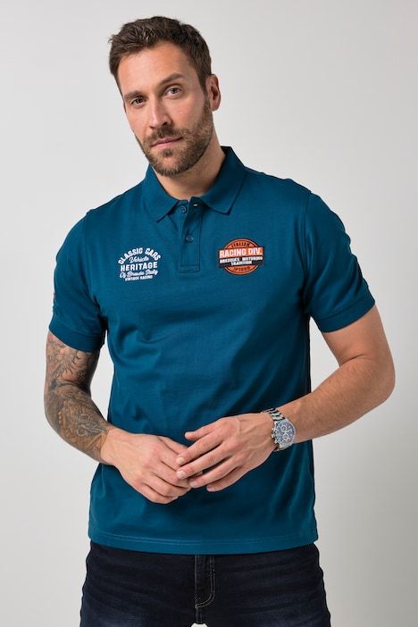 Polo JP 1880 à manches courtes, avec flocage - jusqu'au 8 XL