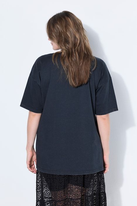 T-shirt oversize. Look vintage. Imprimé soleil