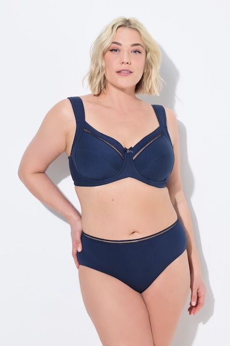 Soutien-gorge à armatures. Liserés en dentelle - bonnet C-G