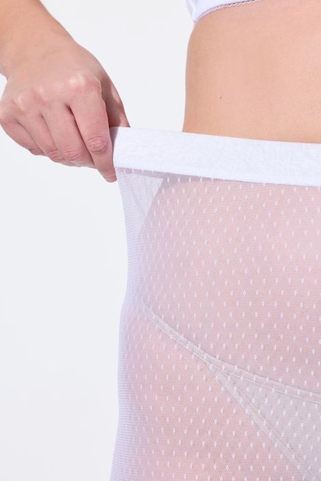 Panty en mesh. Motif à pois