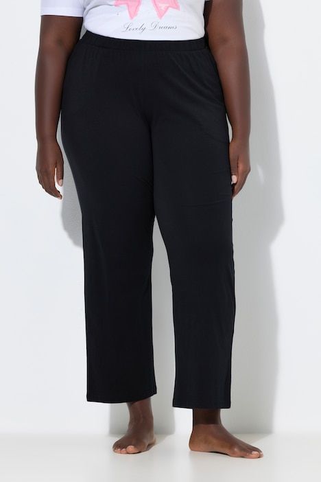 Pantalon de pyjama uni/cœurs, jambe longue