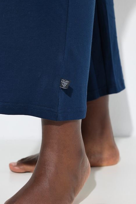 Pantalon de pyjama uni/cœurs, jambe longue