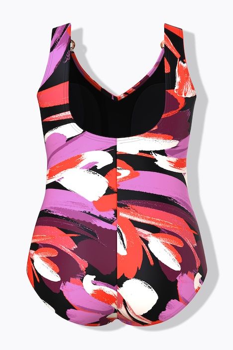 Maillot de bain à bonnets souples. Fronces. Décolleté V