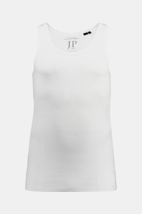 Lot de 2 maillots de corps JP 1880, en jersey bord-côte, sans manches - jusqu'au 8 XL