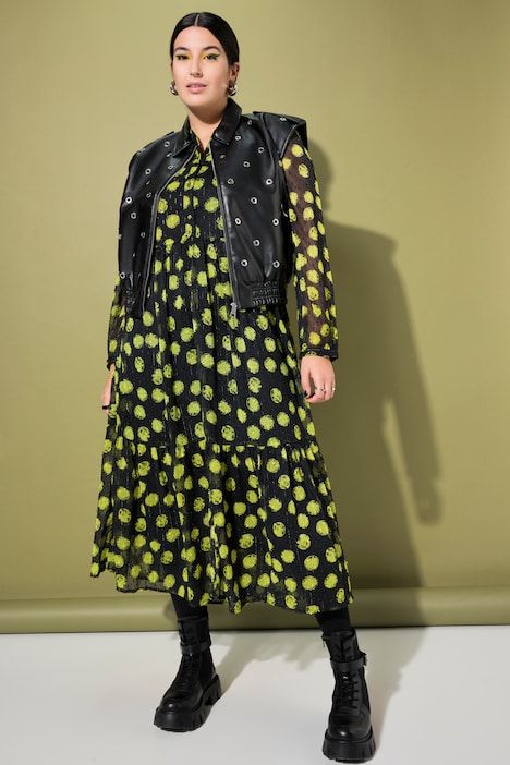 Veste sans manches, coupe Boxy cropped, œillets fantaisie