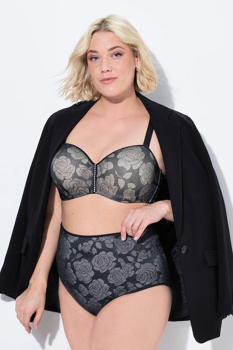 Culotte maxi TRUYOU en microfibre et dentelle