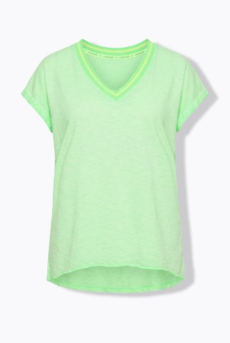 T-shirt décolleté en V et manches courtes