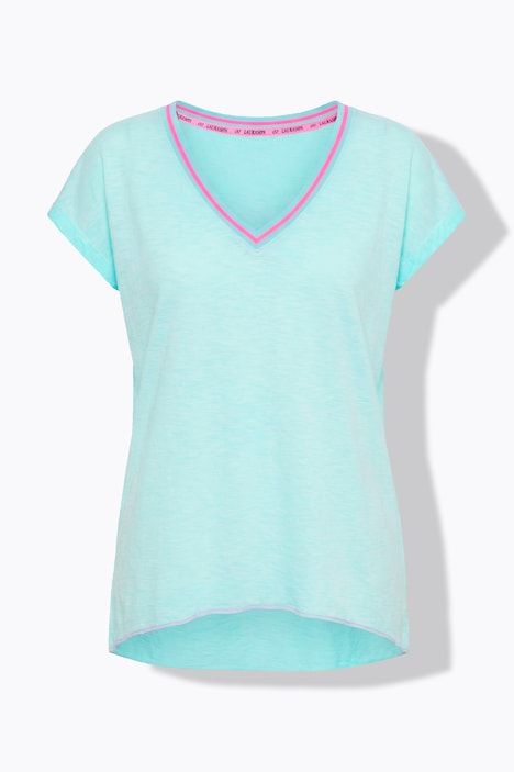 T-shirt décolleté en V et manches courtes