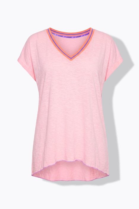 T-shirt décolleté en V et manches courtes