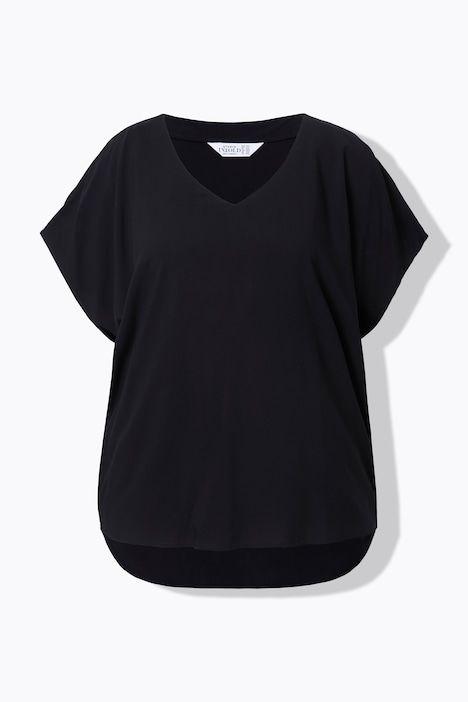 Blouse oversize, décolleté en V