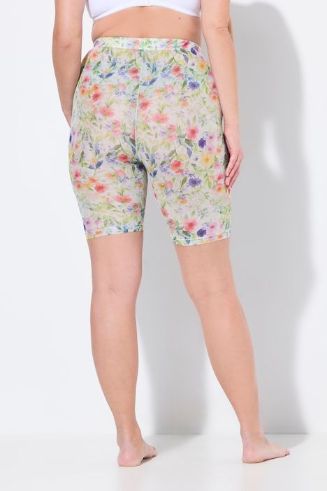 Panty en mesh. Imprimé à fleurs