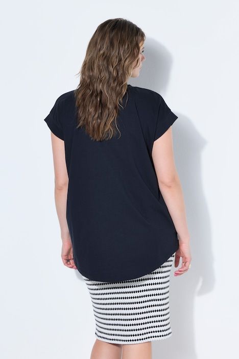 T-shirt, base arrondie