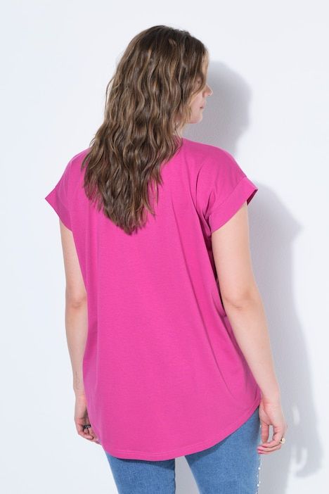 T-shirt, base arrondie