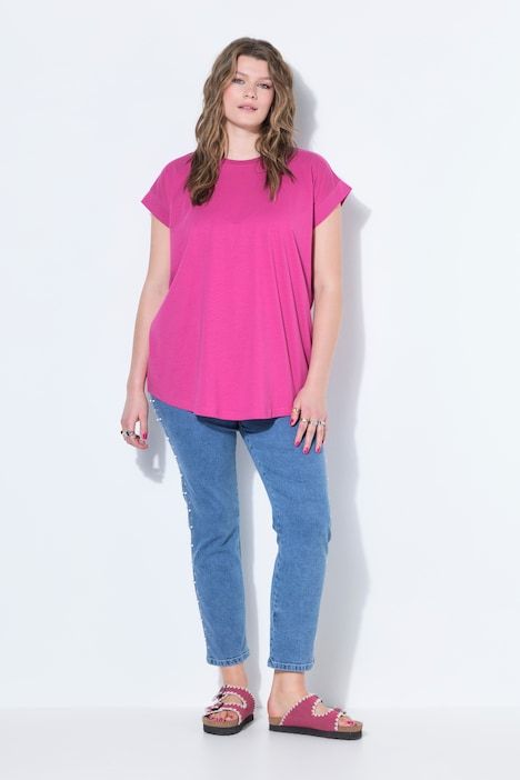 T-shirt, base arrondie