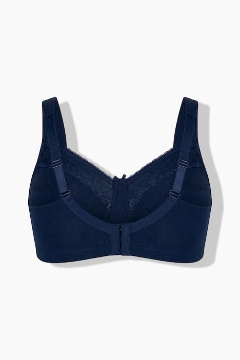 Soutien-gorge de maintien, sans armatures, dentelle motif cœurs - bonnets C-H