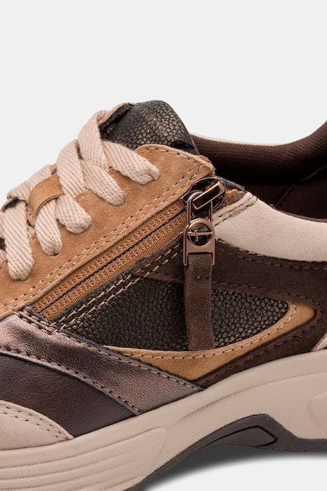 Chaussures en cuir Tamaris Comfort, spéciales Hallux Vagus, modèle Wide Fit avec fermeture zippée