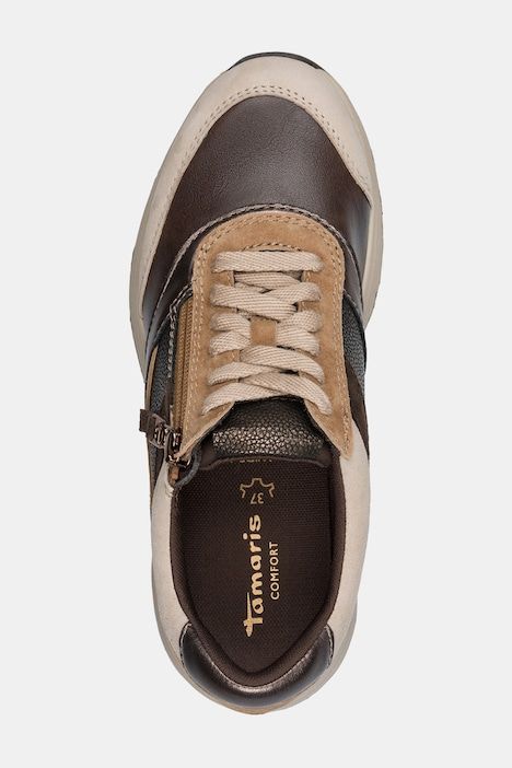 Chaussures en cuir Tamaris Comfort, spéciales Hallux Vagus, modèle Wide Fit avec fermeture zippée