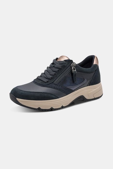 Chaussures en cuir Tamaris Comfort, spéciales Hallux Vagus, modèle Wide Fit avec fermeture zippée