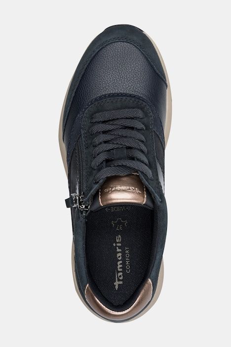 Chaussures en cuir Tamaris Comfort, spéciales Hallux Vagus, modèle Wide Fit avec fermeture zippée