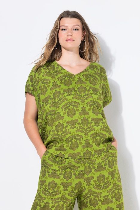 Blouse oversize. Imprimé cachemire