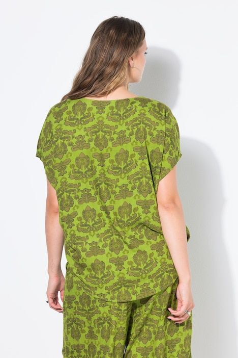 Blouse oversize. Imprimé cachemire