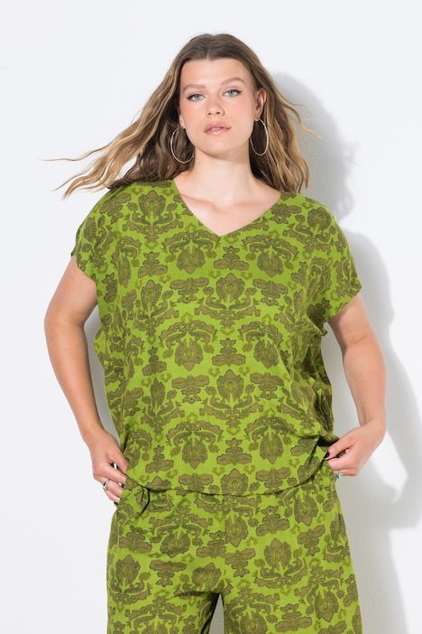 Blouse oversize. Imprimé cachemire