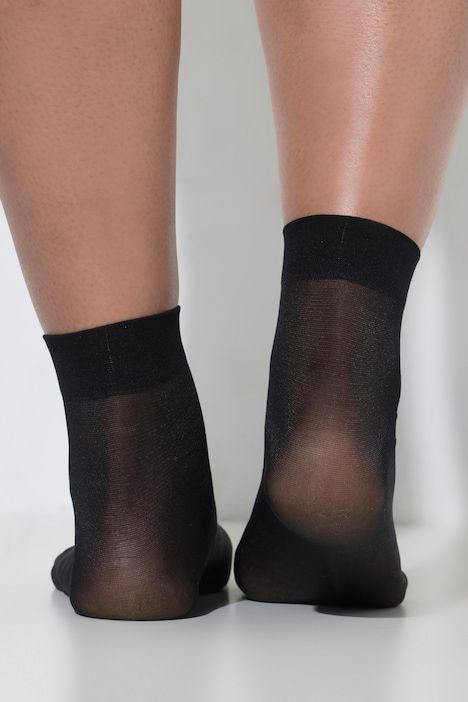 Lot de 2&nbsp;paires de bas, tige courte, 40&nbsp;deniers